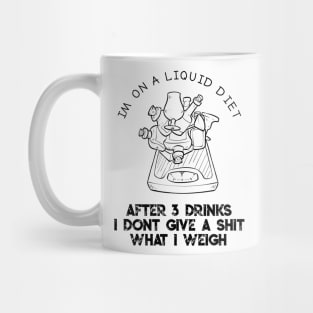 Funny Liquid Diet Weightloss Drinking Gym Workout Fitness Mug